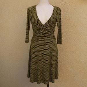 London Times V-Neck Short Dress